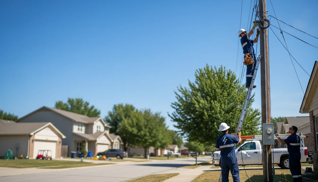 Residential electrician providing installation services in Luxor, PA